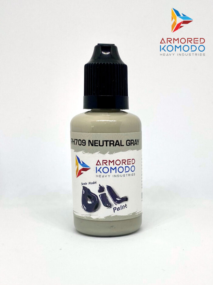 Neutral Gray Oil Paint PH709 30ml Armored Komodo Hobby Paint