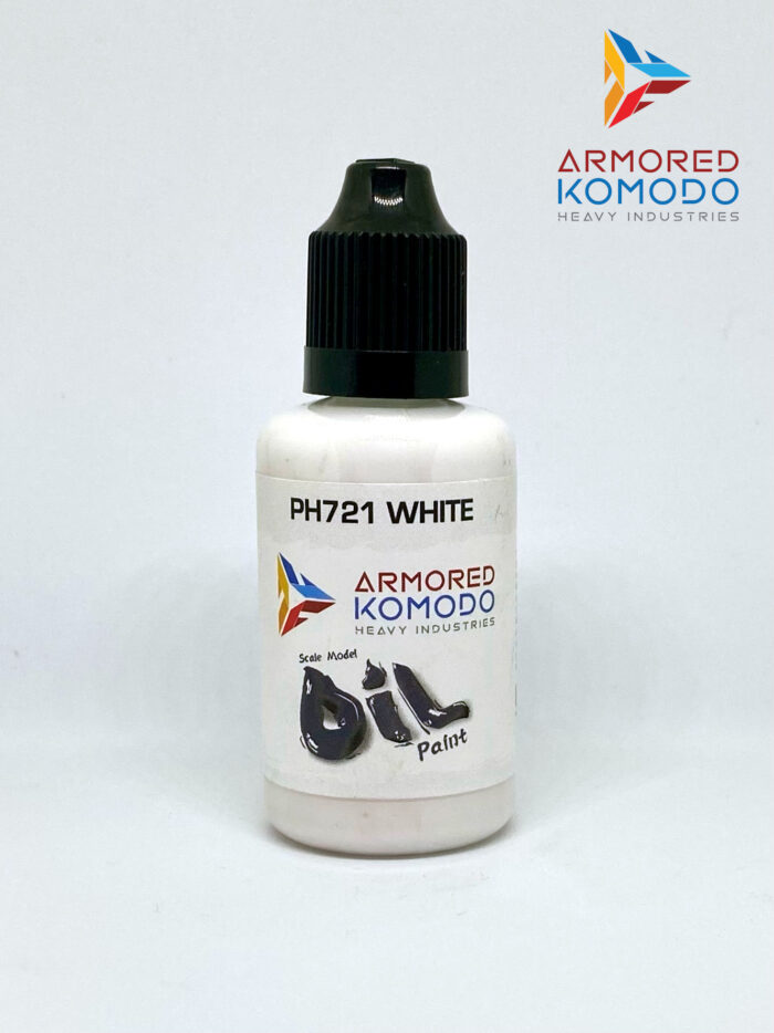 White Oil Paint PH721 30ml Armored Komodo Hobby Paint