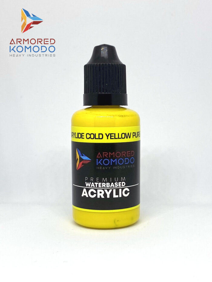 PY74 Arylide Cold Yellow PH735 30ml Armored Komodo Premium Waterbased Acrylic