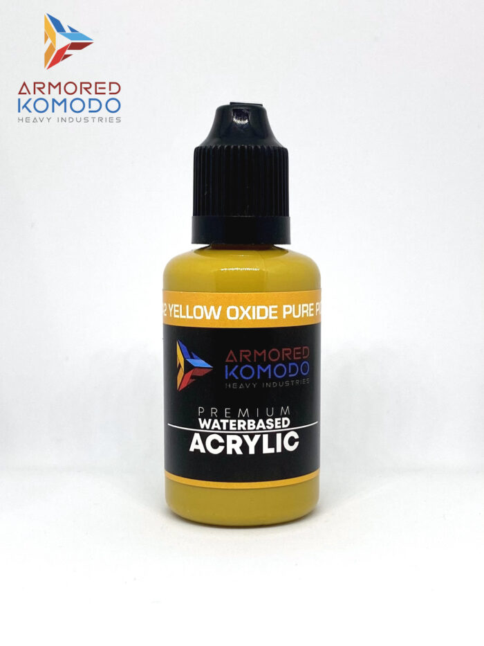 PY42 Yellow Oxide PH741 30ml Armored Komodo Premium Waterbased Acrylic