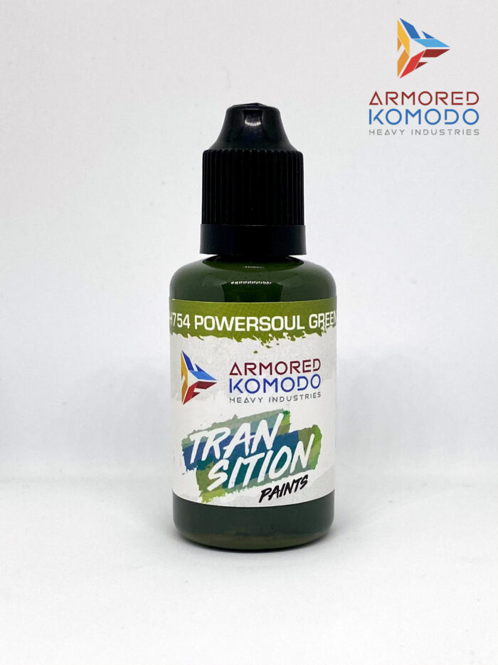 Powersoul Green Transition Paint PH754 30ml Armored Komodo Waterbased Acrylics