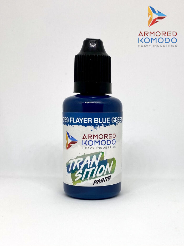 Flayer Blue Green Transition Paint PH759 30ml Armored Komodo Waterbased Acrylics