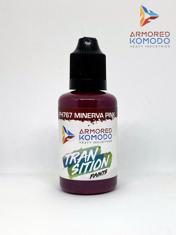 Minerva Pink Transition Paint PH767 30ml Armored Komodo Waterbased Acrylics