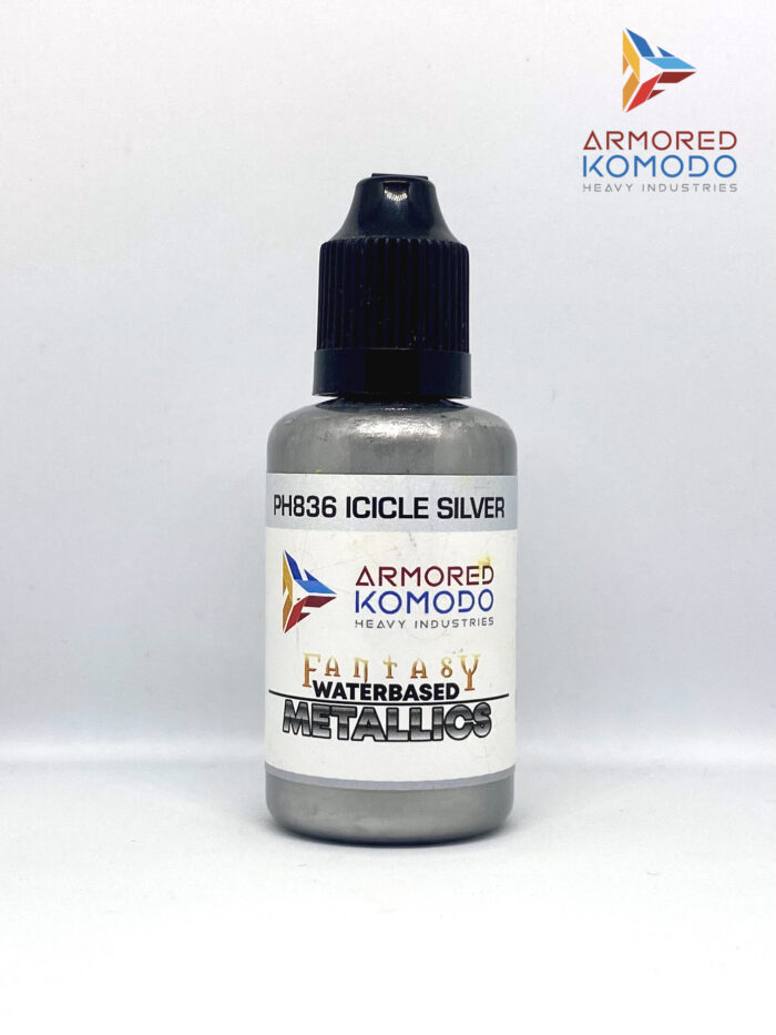 Icicle Silver PH836 Waterbased Acrylics 30ml Armored Komodo