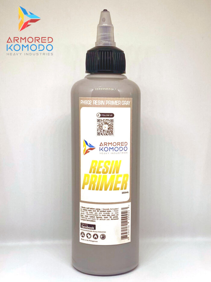 Resin Primer Gray Lacquer PH902 250ml Armored Komodo Airbrush Hobby Paint