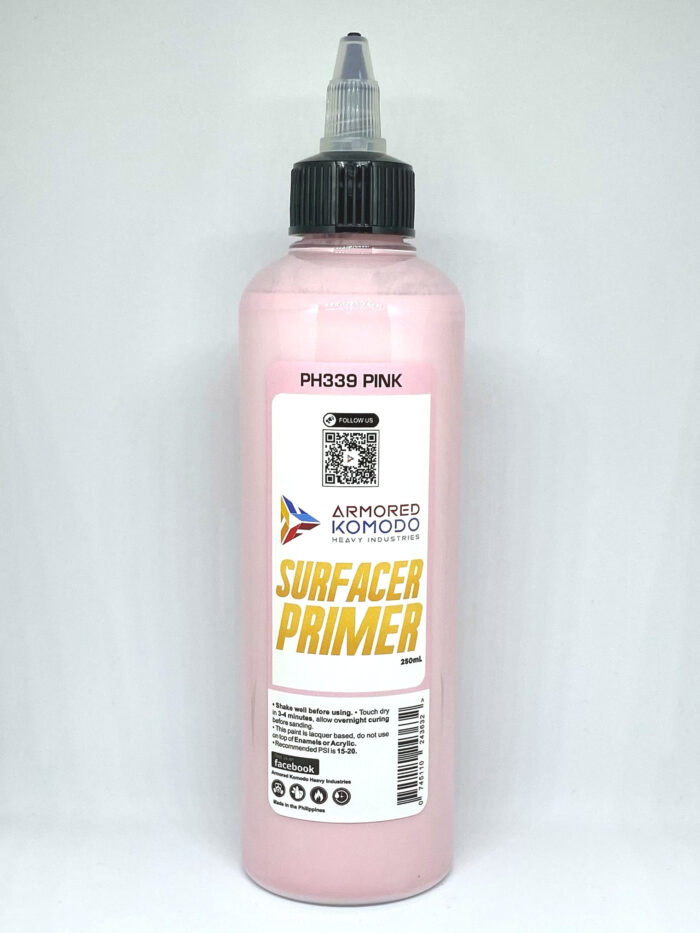 Pink Lacquer Primer PH339 250ml Armored Komodo Airbrush Hobby Paint