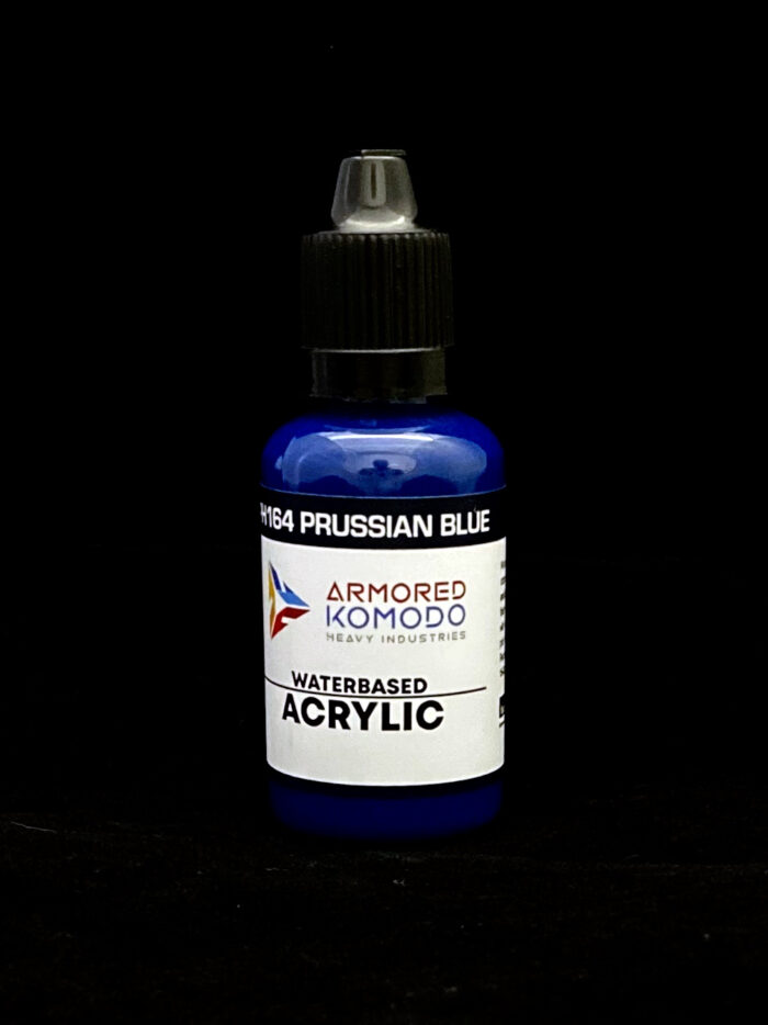 Prussian Blue PH164 Waterbased Acrylics 30ml Armored Komodo