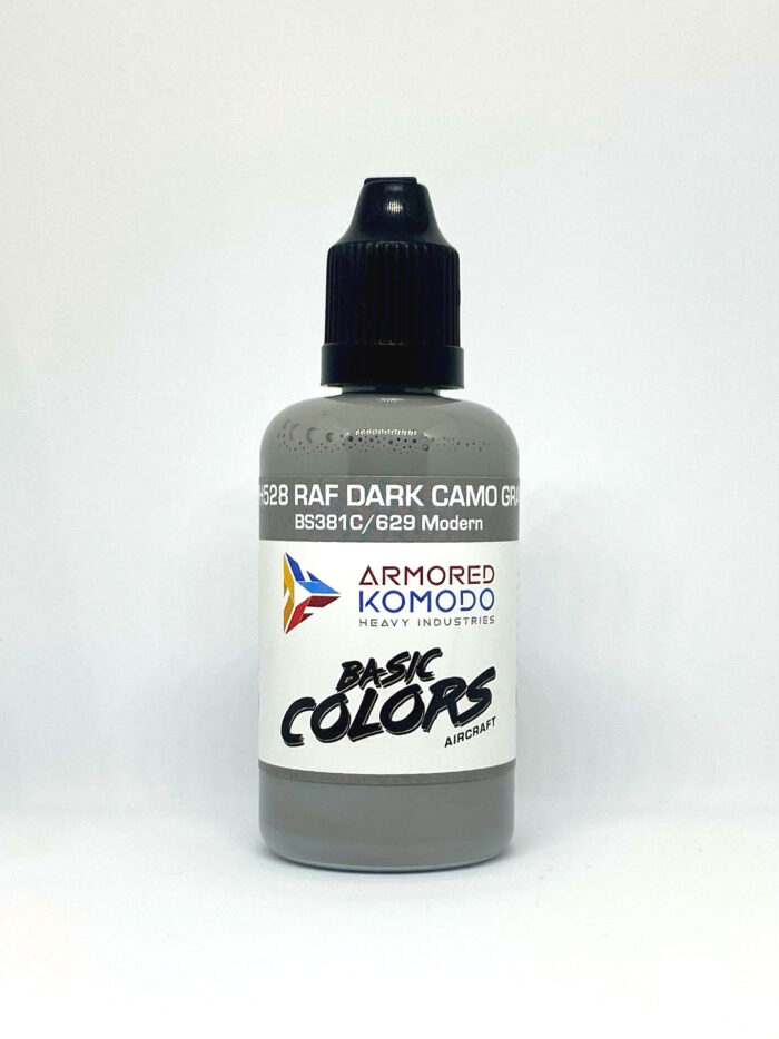 RAF Dark Camo Gray BS381C/629 PH528 50ml Armored Komodo Lacquer Airbrush Hobby Paint