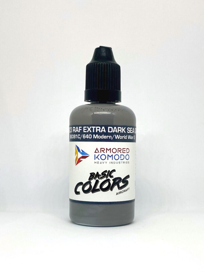 RAF Extra Dark Sea Gray BS381C/640 PH523 50ml Armored Komodo Lacquer Airbrush Hobby Paint