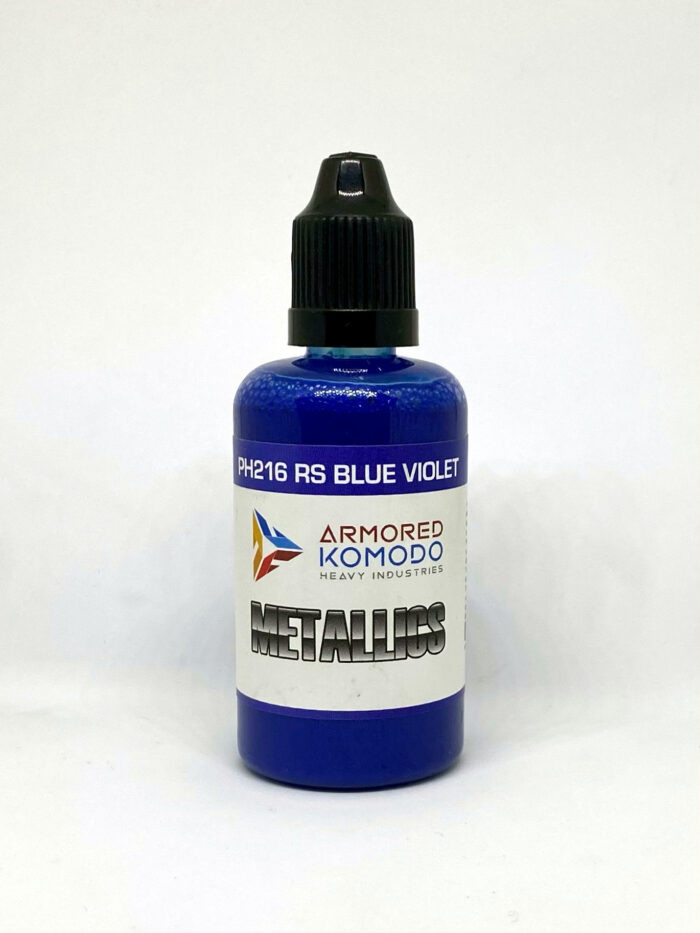 RS Blue Violet PH216 50ml Armored Komodo Lacquer Metallic Pearl Airbrush Paint - Image 2