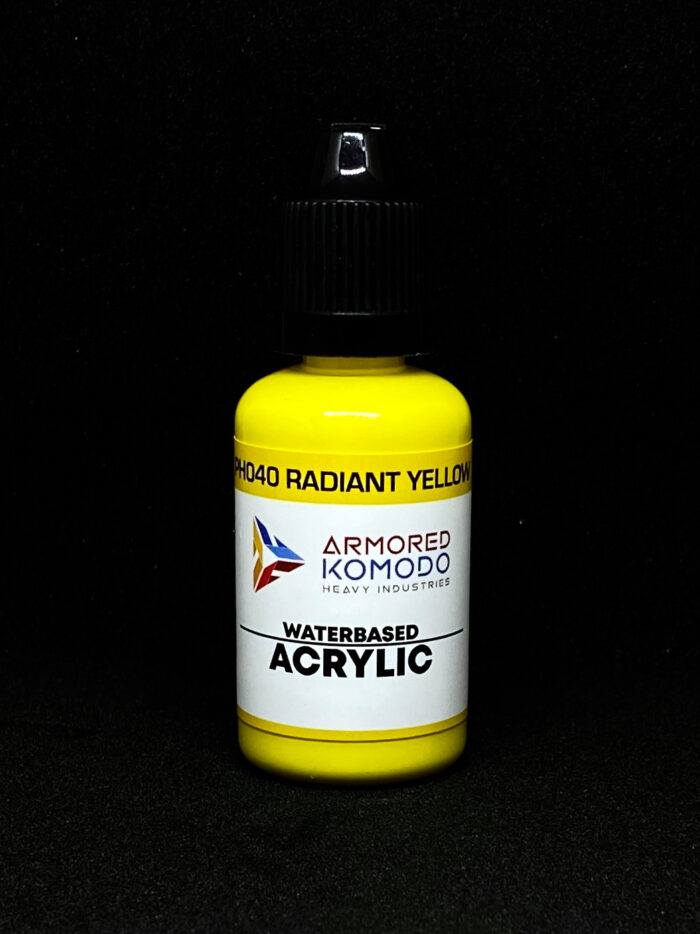 Radiant Yellow PH040 Waterbased Acrylics 30ml Armored Komodo