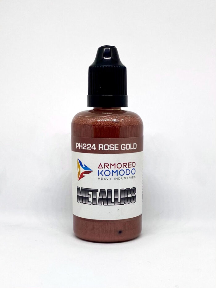 Rose Gold PH224 50ml Armored Komodo Lacquer Metallic Pearl Airbrush Paint - Image 2