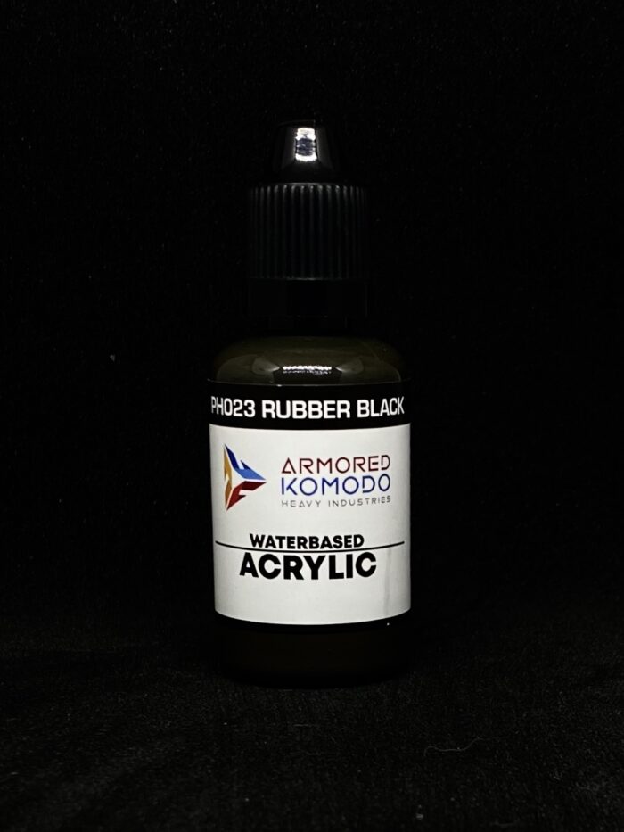 Rubber Black PH023 Waterbased Acrylics 30ml Armored Komodo