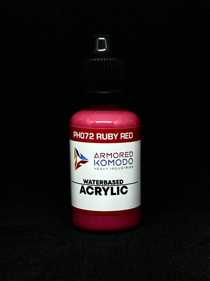 Ruby Red PH072 Waterbased Acrylics 30ml Armored Komodo