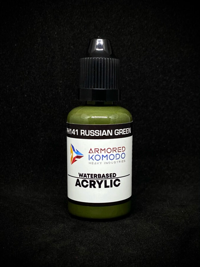 Russian Green PH141 Waterbased Acrylics 30ml Armored Komodo