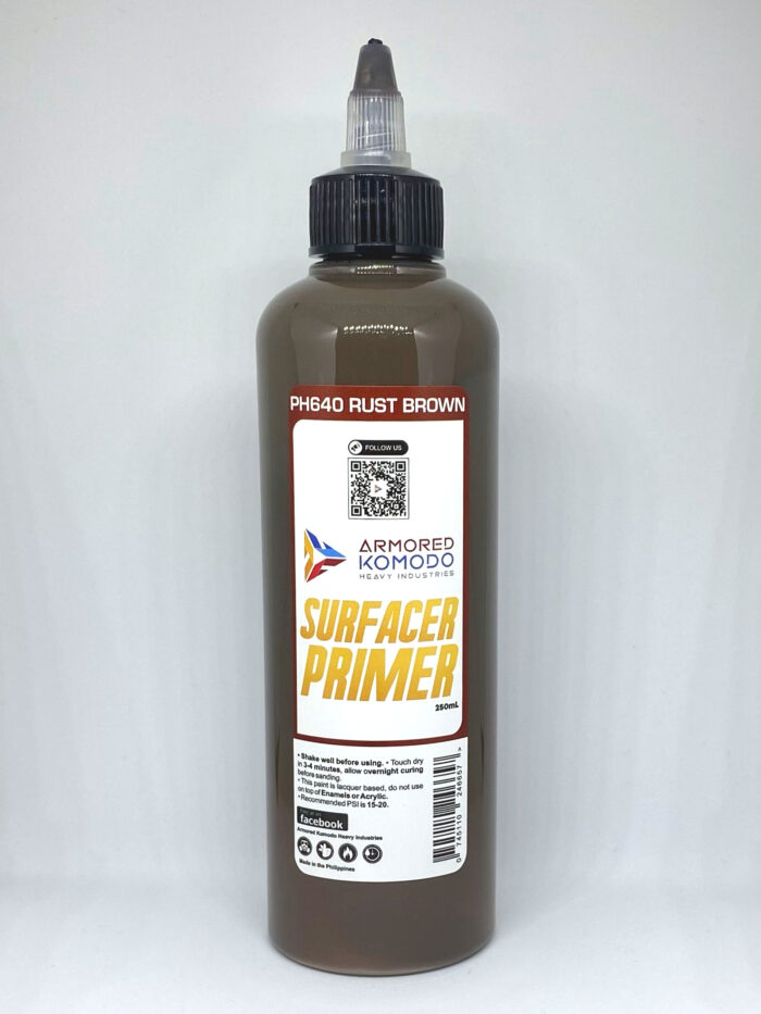 Rust Brown Lacquer Primer PH640 250ml Armored Komodo Airbrush Hobby Paint