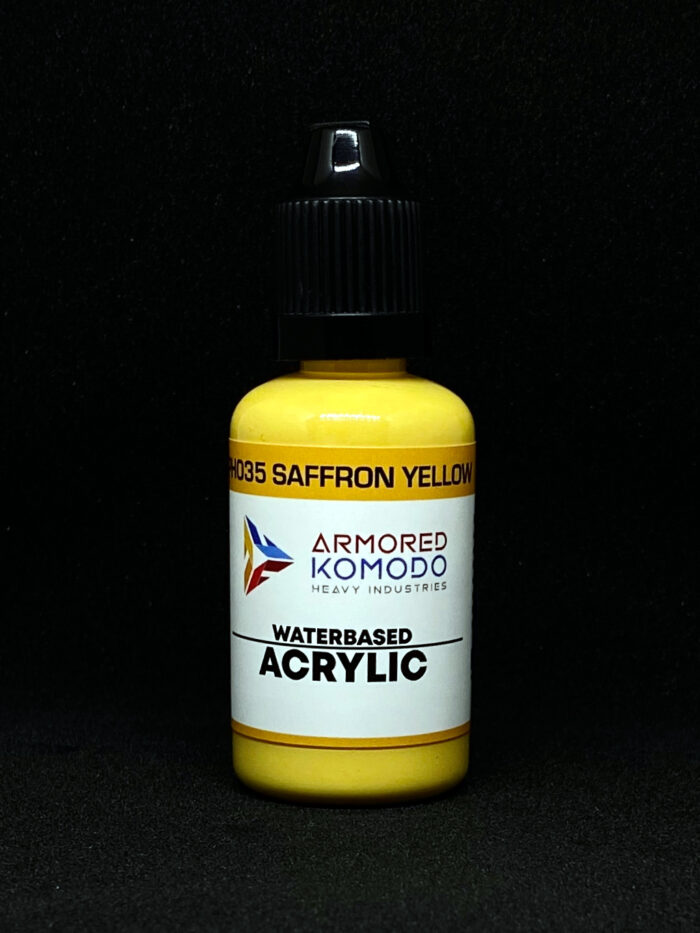 Saffron Yellow PH035 Waterbased Acrylics 30ml Armored Komodo
