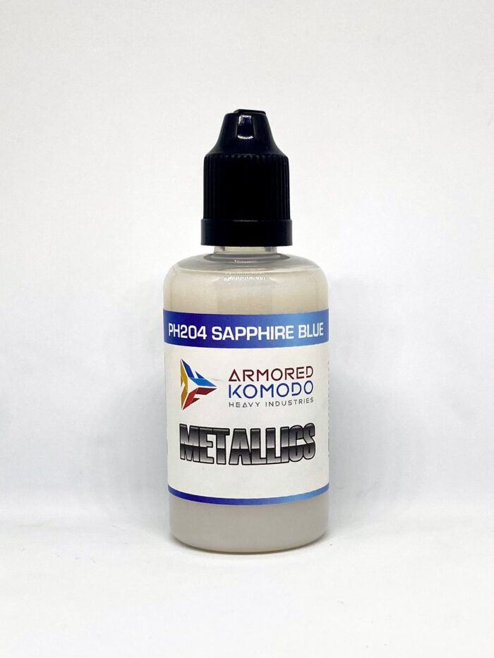 Sapphire Blue PH204 50ml Armored Komodo Lacquer Metallic Pearl Airbrush Paint - Image 2