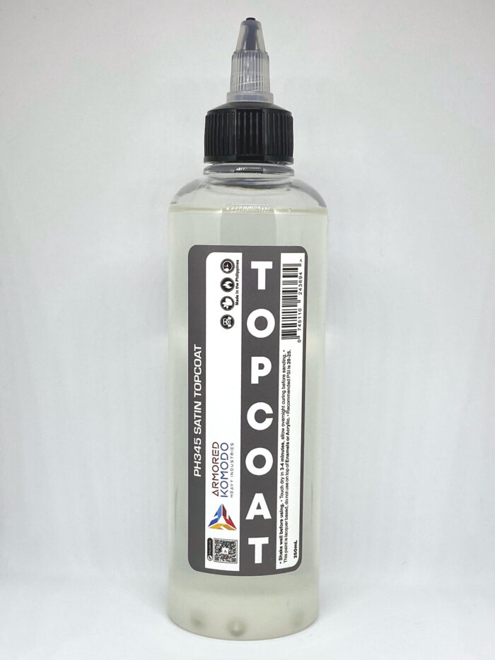 Satin Lacquer Topcoat PH345 250ml Armored Komodo Airbrush Hobby Paint