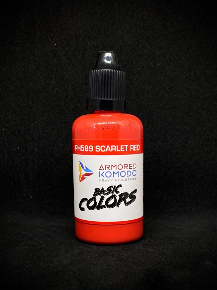 Scarlet Red PH589 50ml Armored Komodo Lacquer Airbrush Hobby Paint