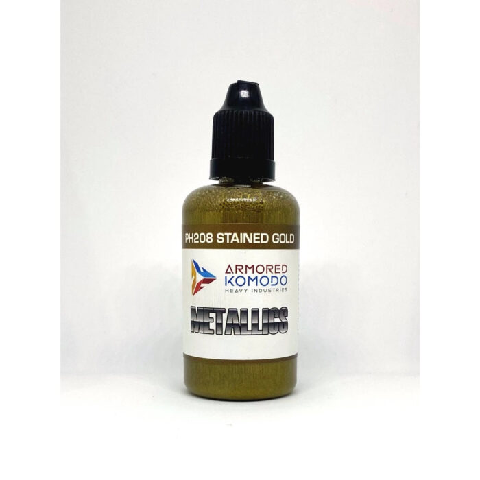 Stained Gold PH208 50ml Armored Komodo Lacquer Metallic Pearl Airbrush Paint