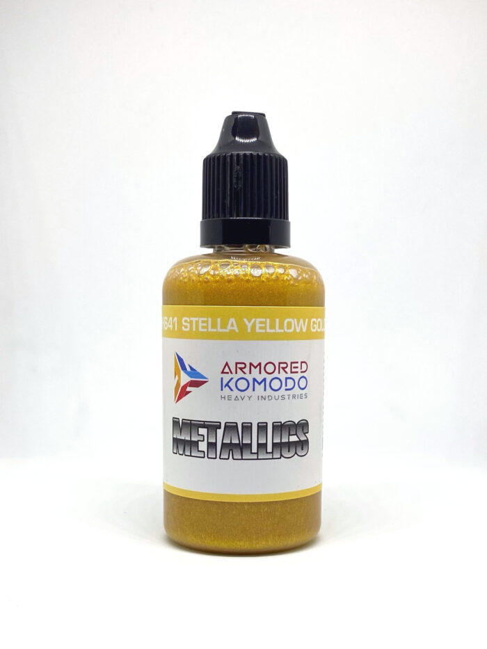 Stella Yellow Gold PH641 50ml Armored Komodo Lacquer Metallic Pearl Airbrush Paint
