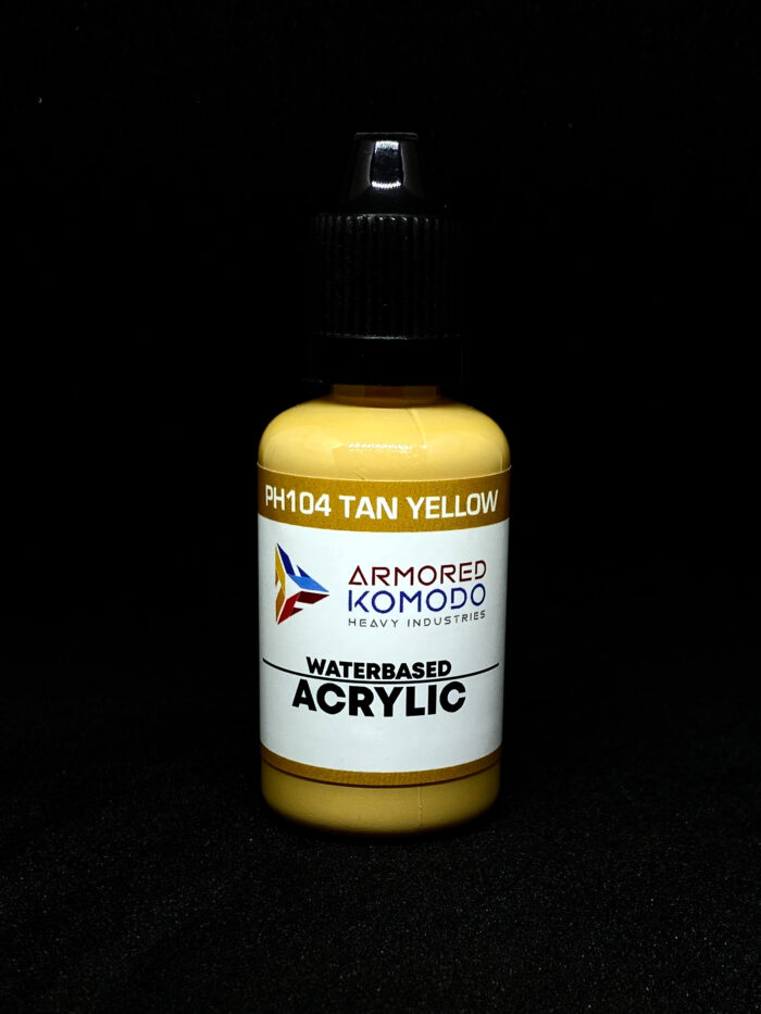 Tan Yellow PH104 Waterbased Acrylics 30ml Armored Komodo