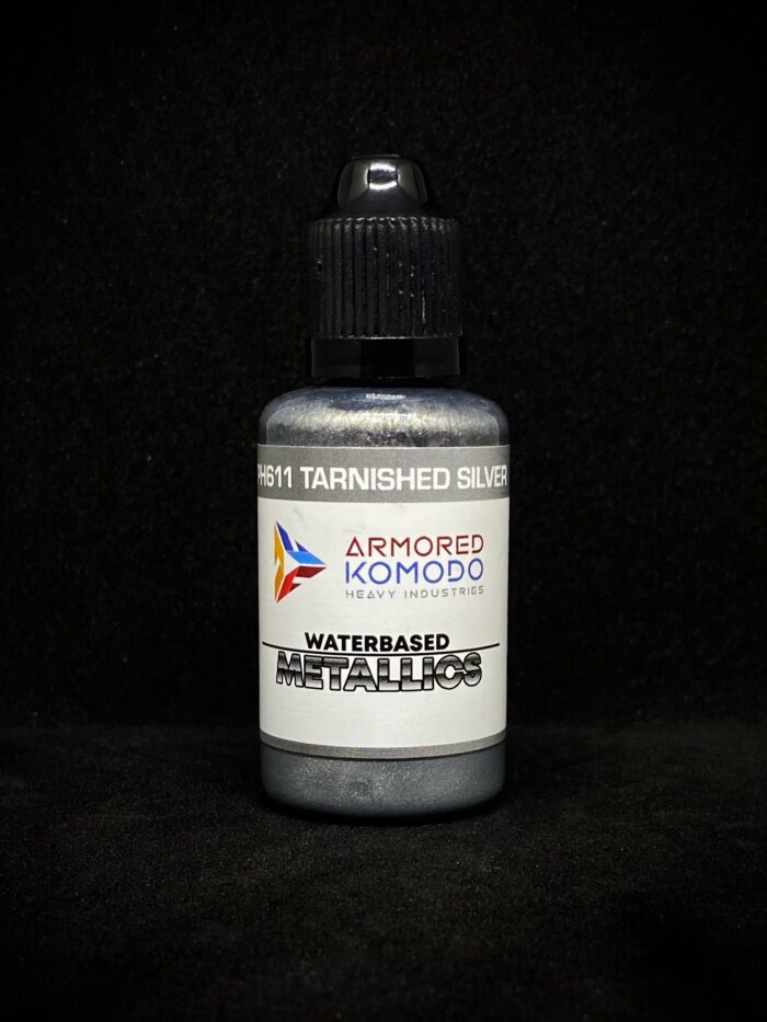 Tarnished Silver PH611 Waterbased Acrylics 30ml Armored Komodo - Image 2