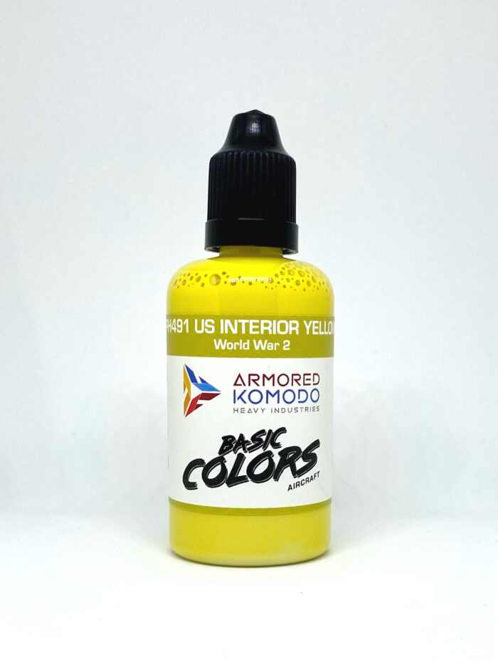 US Interior Yellow PH491 50ml Armored Komodo Lacquer Airbrush Hobby Paint