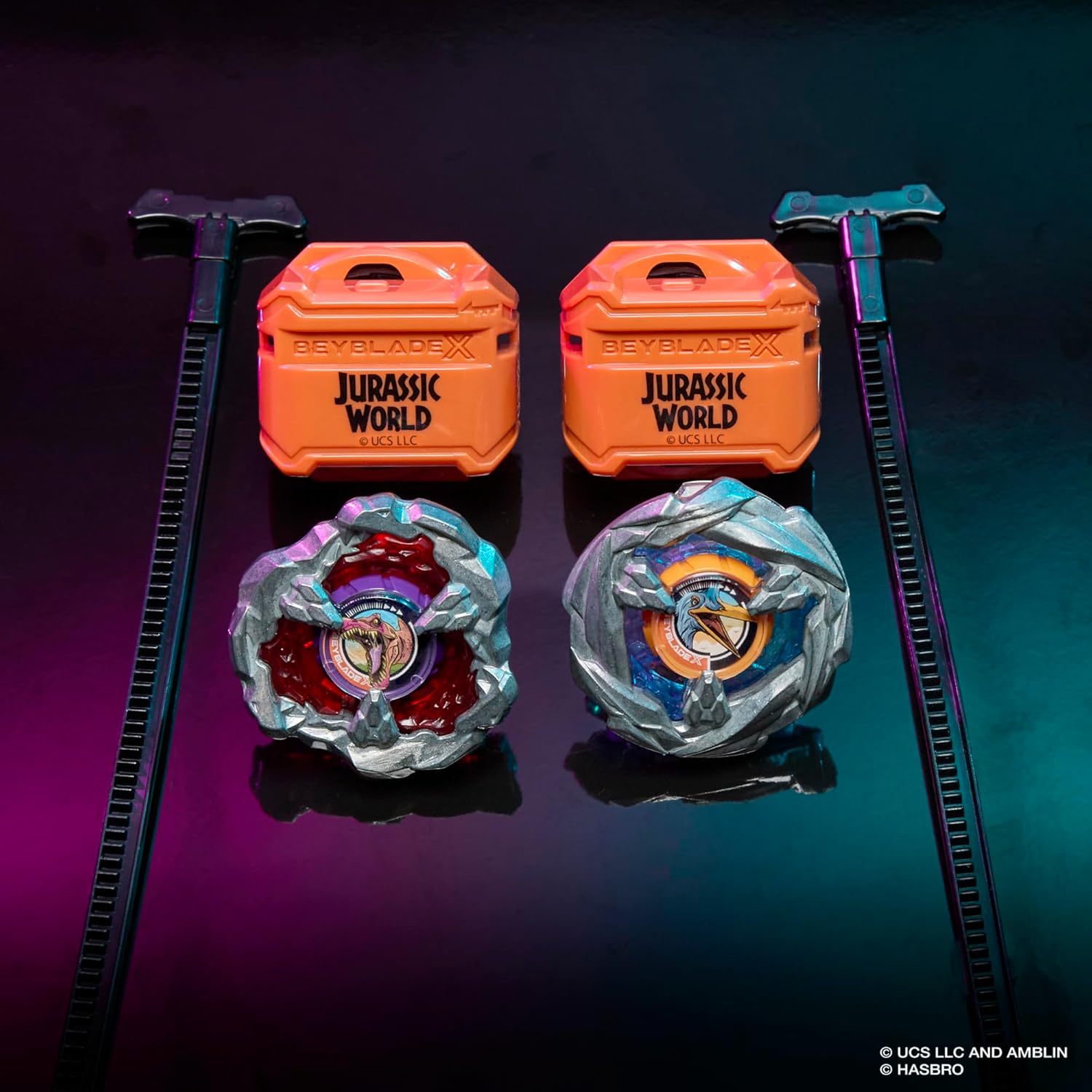 Beyblade X Jurassic World Collab Spinosaurus vs Quetzalcoatlus Multipack Set - Image 2