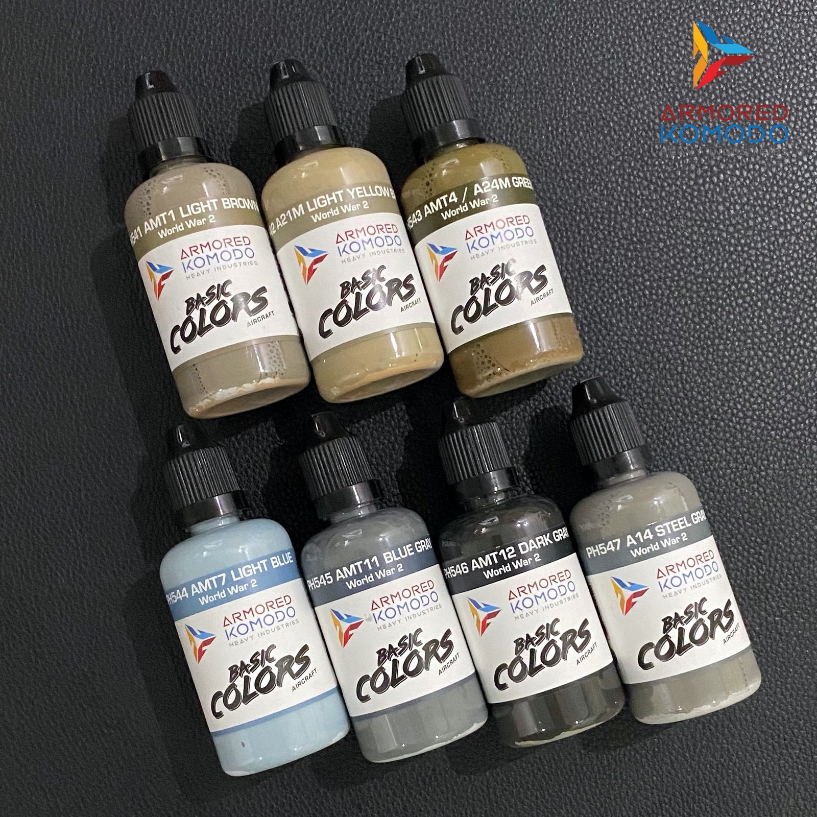 Soviet Aircraft WW2 Colors 1941-45 Set of 7 Airbrush Hobby Paints