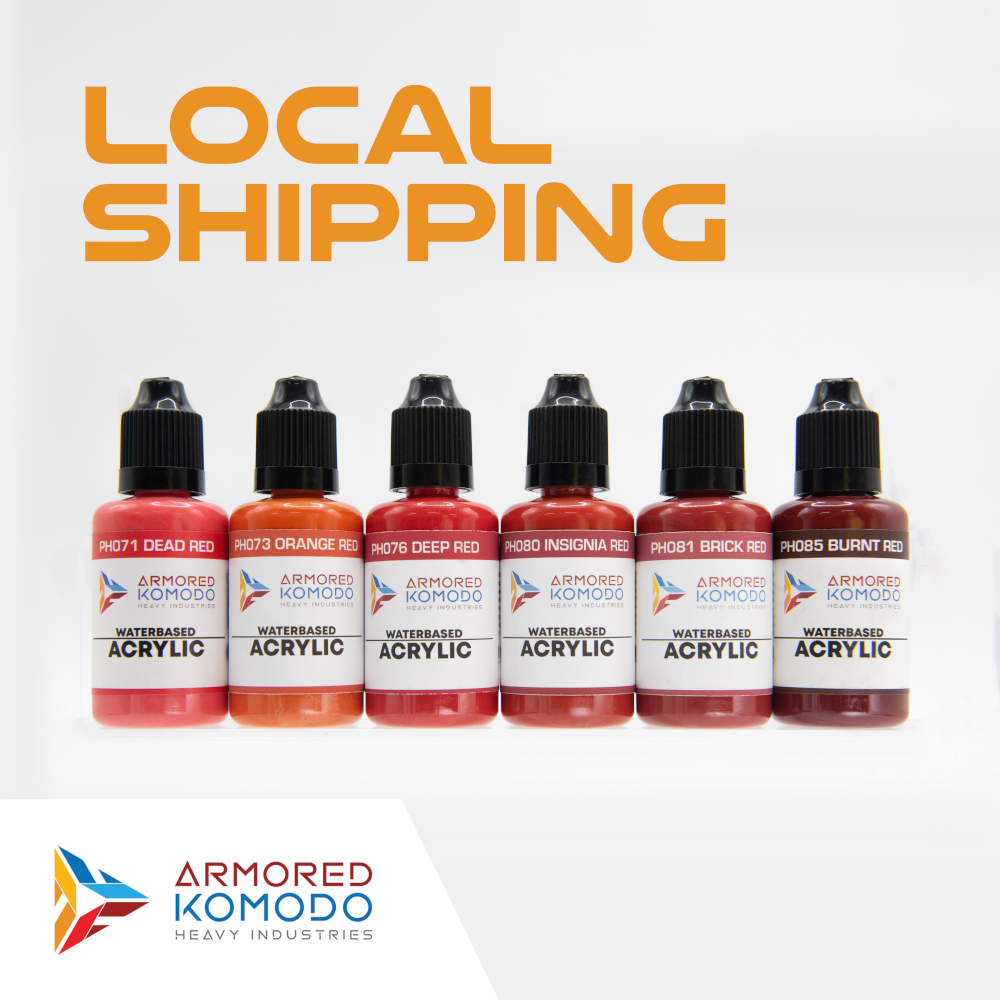 Red Colors Waterbased Acrylics Set (SINGAPORE LOCAL) PH649